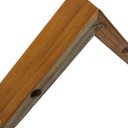 Ver imagem 3 de Kit C/ 4 Pés Cantoneira Lc Madeira 5cm Alt. Cor Mel Mel