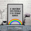 Ver imagem 2 de Quadro O Armário Tem Poeira E Eu Tenho Rinite 24x18cm:Madeira preta