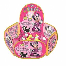 Piscina De Bolinha Minnie Disney Com Cesta 100Bolinhas Zippy - 1