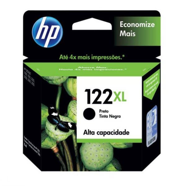 Cartucho Tinta HP 122XL Preto - CH563HB | MadeiraMadeira