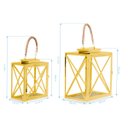 Ver imagem 3 de Conjunto Lanternas Marroquinas Dubai com Alça de Corda Dourada