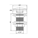 Ver imagem 2 de Kit Torneira de Mesa para Banheiro Bica Alta Quadrada e Válvula Click para Cuba 7/8 Rose-gold