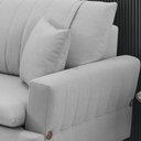 Ver imagem 5 de Sofa 3 Lugares 180 cm Eron Linho Cinza Vazzano