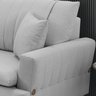 Sofa 3 Lugares 180 cm Eron Linho Cinza Vazzano - 5