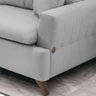 Sofa 3 Lugares 180 cm Eron Linho Cinza Vazzano - 7