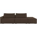 Ver imagem 5 de Sofá Ilha Modular para Sala 252cm com Puff Dublin K01 Veludo Marrom - Lyam Decor