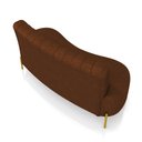 Ver imagem 7 de Sofá 2 Lugares Living 160cm Pé Ferro Dourado Maraú Sint Pu K01 - D'Rossi