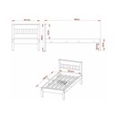 Ver imagem 3 de Cama de Solteiro para Colchão 88 x 188 cm Multimóveis VCR35010 Branco