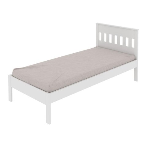 Cama de Solteiro para Colchão 88 x 188 cm Multimóveis VCR35010 Branco