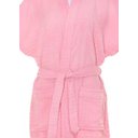 Ver imagem 3 de Roupão Atoalhado Adulto 100% Algodão Briza Rosa Tamanho Único