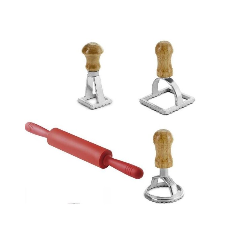 Rolo para Massas com 3 Cortadores Rolo para Massas com 3 Cortadores