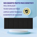 Ver imagem 5 de Cabeceira Estofada Dubai Para Cama Box Casal 1,40m Preto