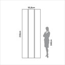 Ver imagem 4 de Painel Decorativo Liso 93,8cm para Parede em MDF Freijó Dalla Costa