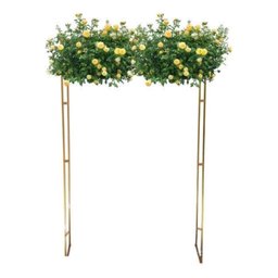 Gazebo Telado Pergolado Dourado para Decorar com Flores, 200cm Portátil e Desmontável - 2