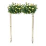 Gazebo Telado Pergolado Dourado para Decorar com Flores, 200cm Portátil e Desmontável - 2