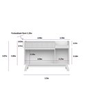 Ver mais imagens de Aparador Buffet Bar 0,87 X 1,33 com 2 Portas 1 Gaveta Lucca Edecasamoveis