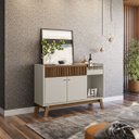 Ver imagem 2 de Aparador Buffet Bar 0,87 X 1,33 com 2 Portas 1 Gaveta Lucca Edecasamoveis