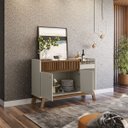 Ver imagem 3 de Aparador Buffet Bar 0,87 X 1,33 com 2 Portas 1 Gaveta Lucca Edecasamoveis