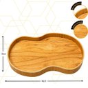 Ver imagem 6 de Bandeja Orgânica Cinamomo Decorativa Escritório Sala Cozinha
