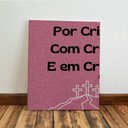 Ver imagem 3 de Kit 3 Quadro Decorativo Cristão Jesus Evangélico Gospel 28x20cm