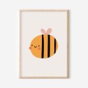 Ver imagem 3 de Kit 3 Quadros Decorativos Infantil no Ritmo da Natureza Quarto Bebê 30x40 Moldura Madeira