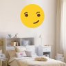 Adesivo de Parede Emoji Desconfiado - 2