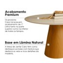 Ver imagem 4 de Mesa de Jantar Cone Redonda Laminado em Madeira 120cm Cairo Branco/Off White/Cinamomo
