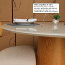 Ver imagem 7 de Mesa de Jantar Cone Redonda Laminado em Madeira 120cm Cairo Branco/Off White/Cinamomo