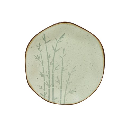 Prato de Sobremesa 21,5 Cm Ryo Bambu Porcelana Oxford