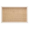 Bandeja de Madeira com Sisal e Bambu Branca 45x30x4cm - 4