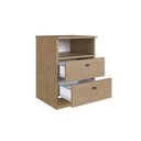 Ver imagem 3 de Mesa Cabeceira Irlanda C/ 2 Gavetas Branco - Genialflex