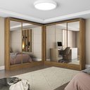 Ver imagem 1 de Closet Casal Duplo Fortaleza 6 Portas Premium 12 Prateleiras