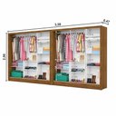 Ver imagem 5 de Closet Casal Duplo Fortaleza 6 Portas Premium 12 Prateleiras