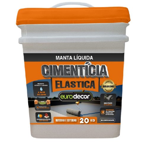 Cimento Elástico 20 Kilo - 06.01.05.0002 - Eurodecor Cimento Elastico 20kg Eurodecor