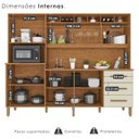 Ver imagem 6 de Armário de Cozinha 9 Portas 3 Gavetas 100% Mdf Isabella