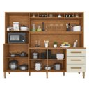 Ver imagem 4 de Armário de Cozinha 9 Portas 3 Gavetas 100% Mdf Isabella