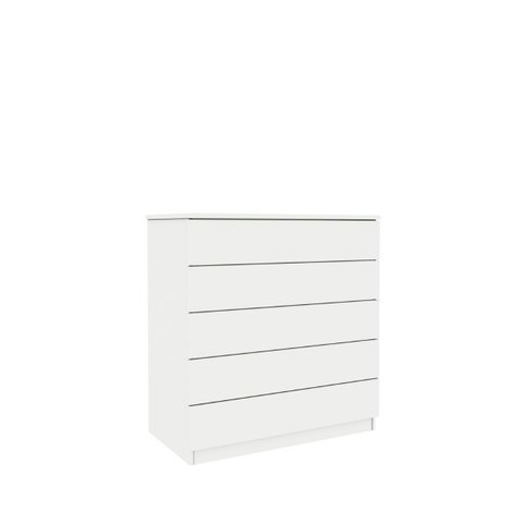 Cômoda Premium 5 Gavetas Tcil Móveis:branco