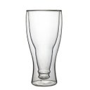 Ver imagem 2 de Copo de Vidro Duplo Formato Garrafa Tulipa Invertida 350ml