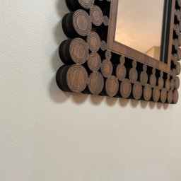 Espelho Decorativo Moldura Corpo Inteiro Palermo 40x110 - Marrom - 8