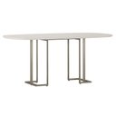 Ver imagem 7 de Mesa Retangular Alina 180cm Off White Champanhe com 6 Cadeiras Barcelona N01 Couríssimo Preto Linho