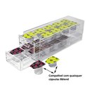 Ver imagem 2 de SUPORTE ACRÍLICO PORTA CÁPSULAS BBLEND 2 GAVETAS PARA 20 CÁPSULAS PC-BB-20 CENTAURI ACRÍLICOS Centau