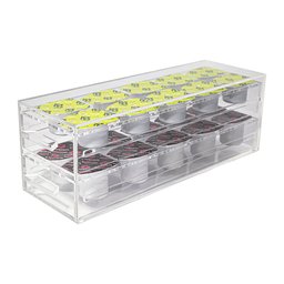 SUPORTE ACRÍLICO PORTA CÁPSULAS BBLEND 2 GAVETAS PARA 20 CÁPSULAS PC-BB-20 CENTAURI ACRÍLICOS Centau - 8