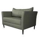 Ver imagem 6 de Conjunto Sofá 2 Lugares com 2 Poltronas Pés Palito Lubbock Couro Fendi