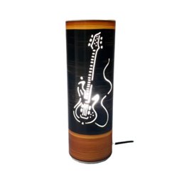 Abajur Luminária de Mesa Instrumentos Musicais Guitarra - 2