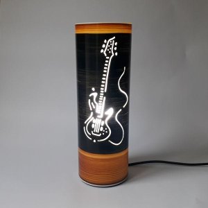 Abajur Luminária de Mesa Instrumentos Musicais Guitarra