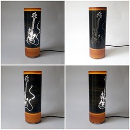 Abajur Luminária de Mesa Instrumentos Musicais Guitarra - 4