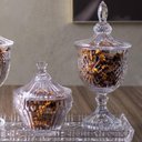 Ver imagem 7 de 5 Bombonieres de Vidro Cristal Potiches Pedestal Lyor Dublin 400ml Baleiros Decorativos