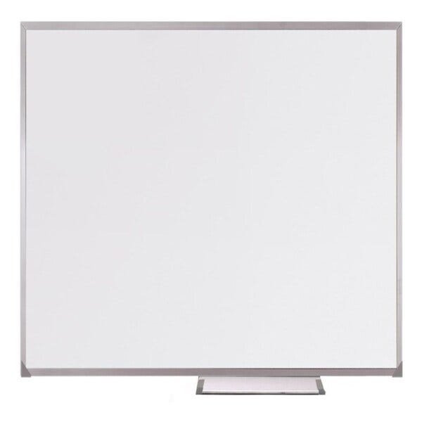 Lousa Quadro Branco Magnetico 80x60cm Mural de Recados Anotacoes em Aluminio para Parede com Suporte - 1