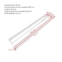 Ver imagem 6 de Calha Seca Embutir Sobrepor Porta Temperos para Cuba de Cozinha Profissional Aço Inox 304 70cm Cozix