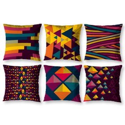 Kit 6 Almofadas Cheias 40cm X 40cm Decorativas Estampadas Digital Sala Sofá Quarto Pastilhas - 1